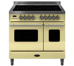 BRITANNIA  Delphi 90 RC9TIDECR Electric Induction Range Cooker - Gloss Cream & Stainless Steel